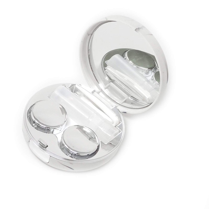 Honbay Fashion Marble Contact Lens Case Portable Contact Lens Box