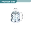 uxcell 100Pcs Threaded Inserts, M6-1x13 Zinc Plated Carbon Steel Hex