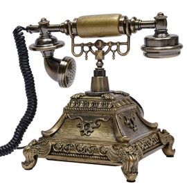 Siohdagu European Style Vintage Telephone Old Style Telephone Landline Telephone Decoration for Home Office Hotel Decoration Desktop Telephone