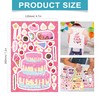 Dvobez 8 Sheets Holographic Make a Face Stickers for Kids,