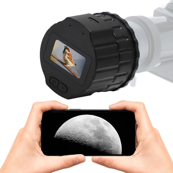 WiFi Telescope Eyepiece Camera for Astronomy, 4MP Electronic Eyepiece Supports