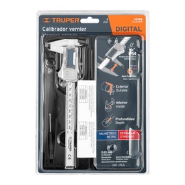 Truper CALDI-6MP, Calibrador digital de 6", milimétrico y standard