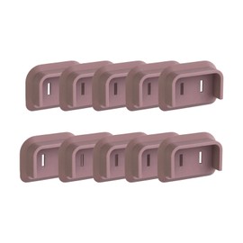 Como Life L-Shaped Plug Cover, For Disaster Prevention, Plug Cover, L-Shaped Moving, Outlet Cap, Outlet Cover, Guard, Power Plug, Brown, Tracking Fire, Fire Countermeasure, Dust, Moisture, Electricity Resistance, Flame Retardant, Electrical Insulation, S