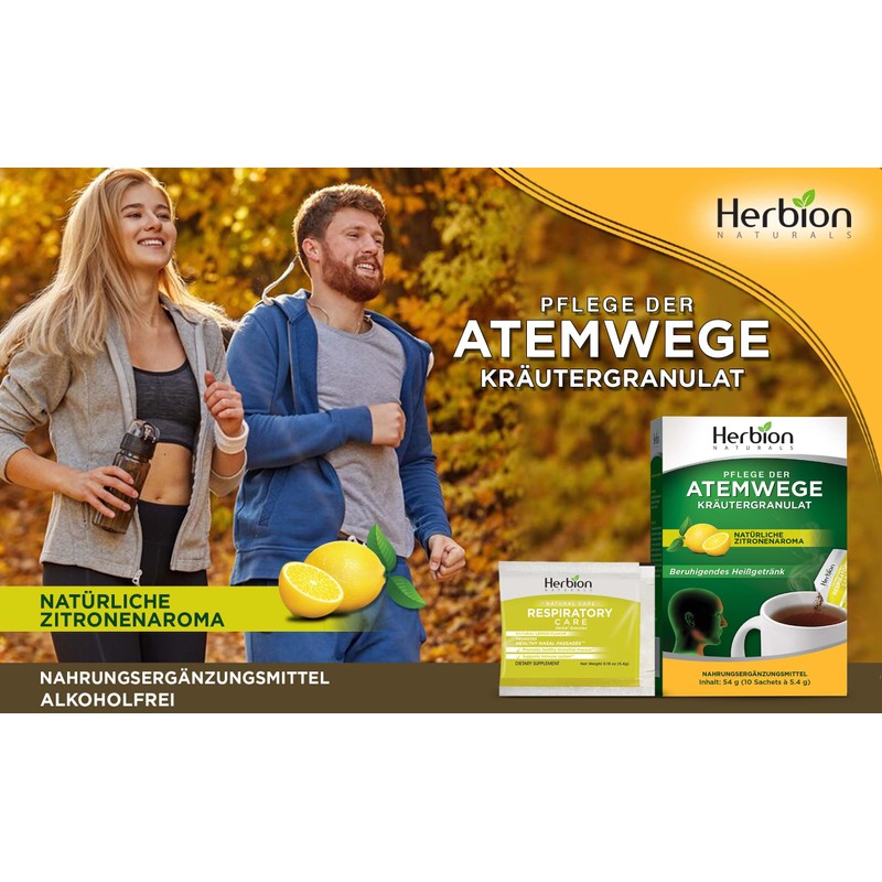 Herbion Naturals Natural Lemon Flavoured Respiratory Care Granules - 10
