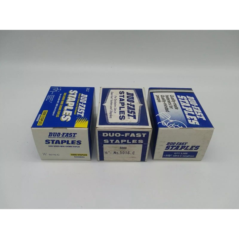 Duo-Fast 5016-C 1/2" Series Wide Crown Staples (5,000Ct)