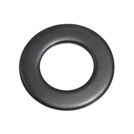 QUARKZMAN M30 Stainless Steel Flat Seals, 30 mm ID x 56 mm OD x 4 mm Thick Black Galvanised Metal Washers for Screws and Bolts
