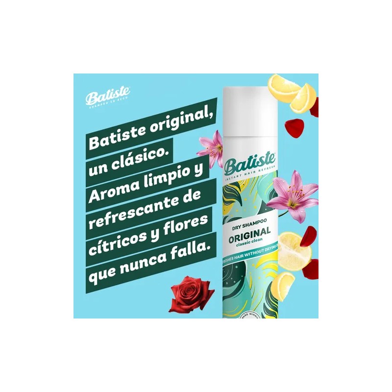 Batiste Shampoo en Seco Original 200 ml. Refresca el Pelo