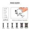 12Pcs Ring Size Adjuster Invisible Transparent Ring Size