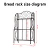 XAONIEN Kitchen Metal Bakers Rack Microwave Oven Stand Kitchens with