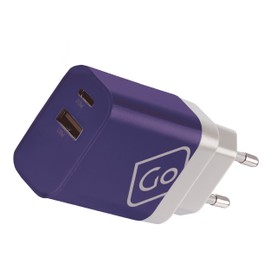 Go Travel Worldwide USB A & USB C Charger +, Dual USB Charger Block, Fast Multi-Device Charger, Must-Have Travel Essentials