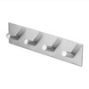 1Pc Stainless Steel Silver Adhesive Hook Bathroom Kitchen Towel Hanger