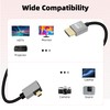 RIIEYOCA 4K Micro HDMI to HDMI Short Coiled Cable, 90