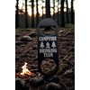 "Campfire Drinking Team" Black Metal Bottle Opener Keychain