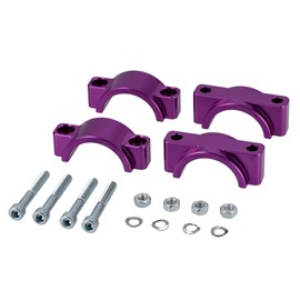 Set of CNC Mudguard Clamps with Screws Anodised Purple for Simson S50, S51, S70, SR50, SR82