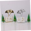 Operitacx Ginkgo Leaf Desk Calendar Table Decoration Teacher Table Calendar