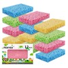 Compressed Cellulose Kitchen Sponges 12Pack，Non-Scratch Biodegradable Natural Colorful Sponge Scrub