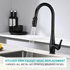 Metal Kitchen Faucet Head Replacement, 3-Function Pull Down Spray Head