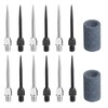 Cosmos 12 Pcs Steel Dart Tips with 2 Dart Sharpener,