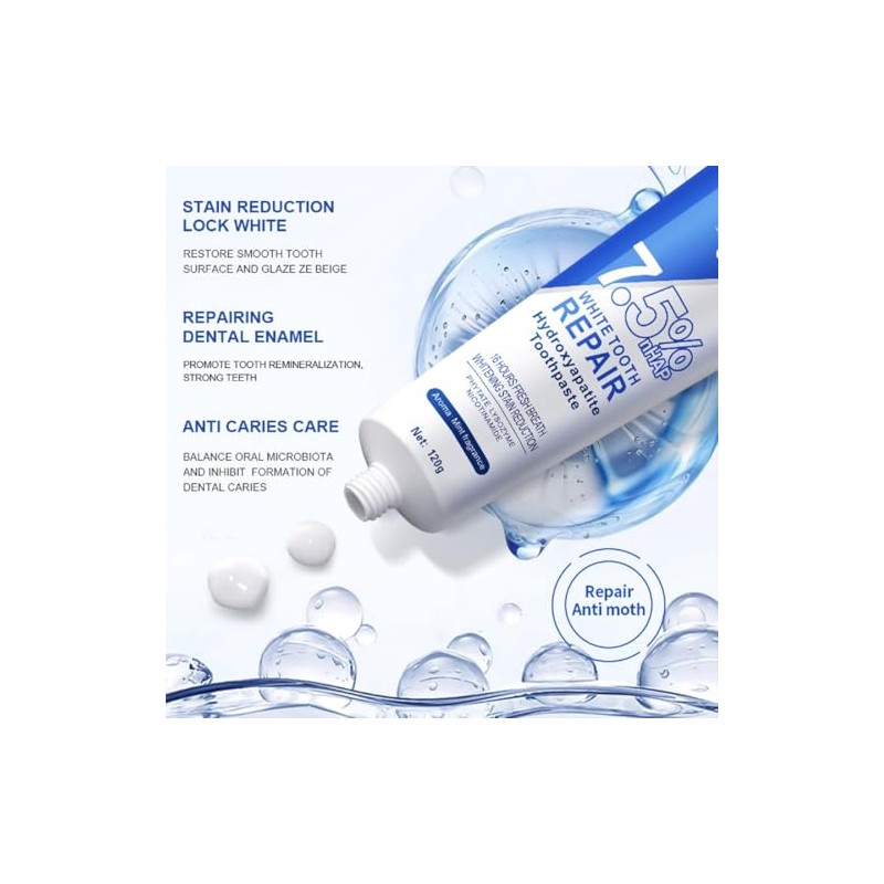 Hydroxyapatite Toothpastes, Effectively to Mineralizing Cleaning Remineralizing Gum Hydroxyapatite Toothpastes.