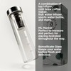 23oz Borosilicate Glass Water Bottles with Stainless Steel Lid -