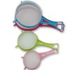 4Pcs Plastic Mesh Strainer Colander Set, Food Soy Milk Flour