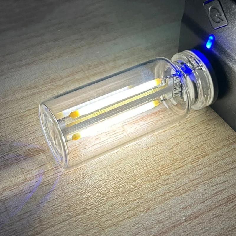 Car USB Night Light Touch Dimmable LED Filament Lamp Portable