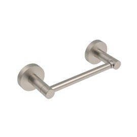 BATH EQUIPMENT FIXSEN Toilet Paper Holder Brushed Nickel Bathroom Double Post Pivoting Satin Nickel Tissue Holder Stainless Steel and Zinc Alloy Wall Mount Detachable 1pc