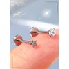 OUFER Helix Piercings Nose Piercing Titanium Flat Back Conch Rings