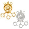 NBEADS Pack of 2 Necklace Connector Clasp, Brass Multi-Strand Clasps