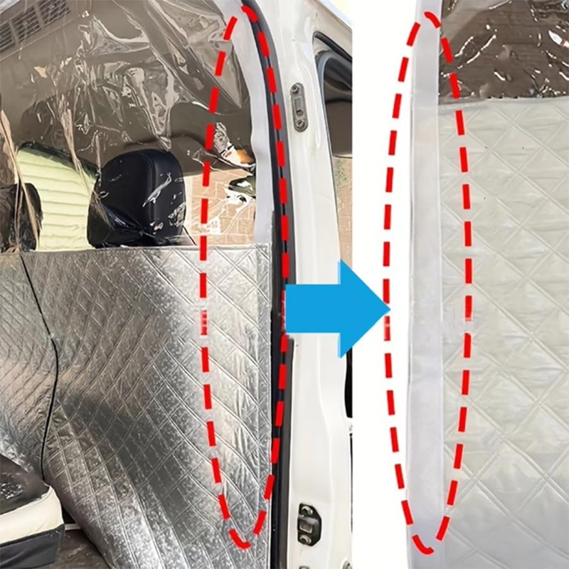 Car Divider Isolation Curtain Air-Conditioning Privacy Sun Protection and Heat