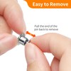 Ceryvop 30 PCS Locking Pin Backs Locking Pin Keepers Clasp,