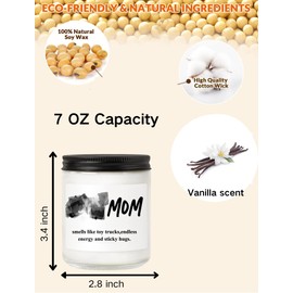 Valentines Mom Candle, Gifts for New Mom, Vanilla Natural Soy Wax Candle, Pregnancy Gifts for New Mom