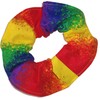 Rainbow Fabric Hair Scrunchie Ties Scrunchies by Sherry