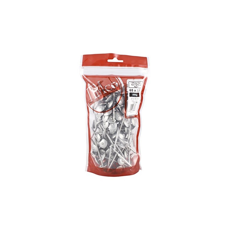 TIMco GSN65MB Galvanized Spring Head 65 x 3.35 - (0.5kg