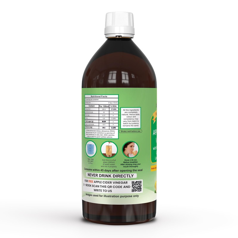 Dr. Patkar's Apple Cider Vinegar Garlic,Ginger,Lemon And Honey (Pack Of