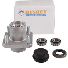 Huskey 2X Front Wheel Hub Bearing Assemblies with Dust Caps and Bearings for Club Car DS G&E Models 1982-2002- Replaces OEM# 11011102, 1011153, 1011889, 1011892, 1011894