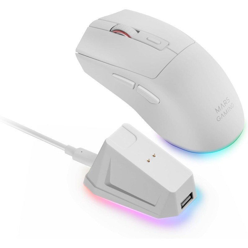 Marsgaming MMW3P, ratón inalámbrico para Juegos, RGB Flow, Ultraligero 79