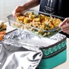 MIER Insulated Double Casserole Carrier Bag Thermal Lunch Tote for