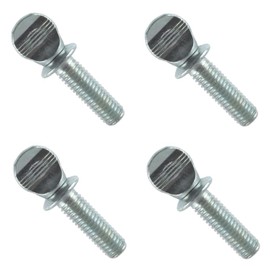 TERF® M6 X 15mm Thumb Screw Wing Bolt M6 (6mm) X 15mm Steel Spade Head Shoulder Thumb Screw Bolts - Pack of 4
