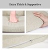 HOMBYS Glider Rocker Replacement Cushions with Storage Side Pocket,Linen-Like Fabric,