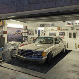 Grefinity 8.2’x 22' Garage Floor Mat & Oil Spill Mat, Heavy Duty Under Car Mat for Garage & Driveway, Protects Against Oil, Chemicals & Stains with TPE Anti-Leak Backing, Reusable & Washable