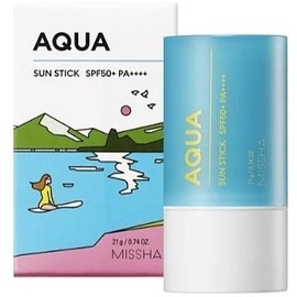 MISSHA All Arround Safe Block Aqua Sun Stick SPF50+ PA++++ Sunscreen 21g || 100% Vegan || Korean Sunscreen Stick Face || Travel Size || Korean Sunscreen for Face