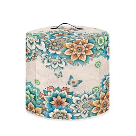 NETILGEN Pressure Cooker Cover for 6 Quart Instant Pot and Air Fryer Accessories, Stain Resistant Washable Cover Electric Appliance Cover with Pockets for Home Kitchen Decor, Boho Flower Butterfly