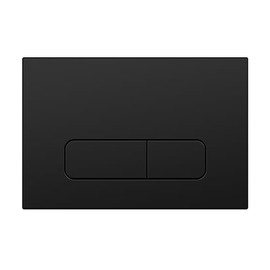 Wunderbad Push Plate Compatible with Geberit Duofix Sigma/Delta/Basic, Actuator Plate for 2 Flush (Matte Black)