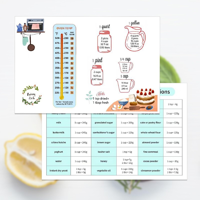 GoShambar Recipe Cards, 4x6 Inches Double Sided Cards, Blank Recipe