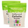 NuNaturals Unflavored Beef Gelatin Powder, Instantly Thickens, Stabilizes, and Texturizes,