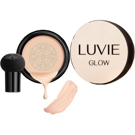 Base de Maquillaje Facial BB Cream, Crema CC con Cojín de Aire, Base de Maquillaje en Formato Cojín, Corrector Hidratante Que Ilumina, de Larga Duración y Unifica el Tono de La Piel para Todo Tipo de Pieles. (Tonos Cálidos)