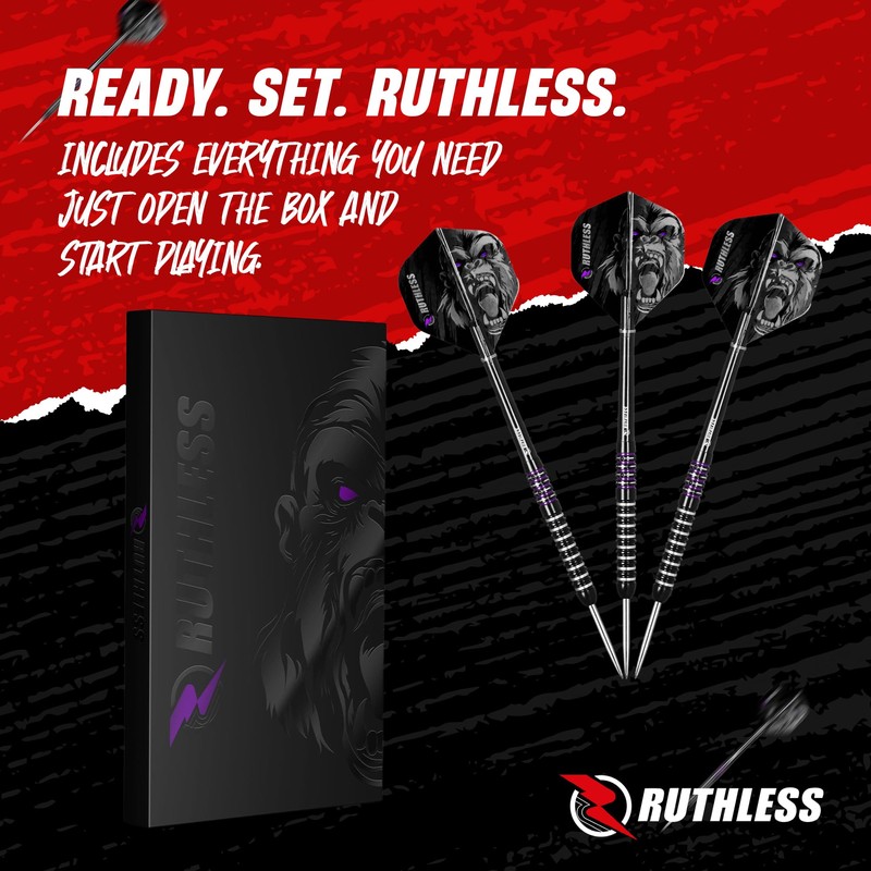 RUTHLESS | Animal Darts Set | Steel Tip | 90%