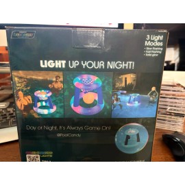 PoolCandy:  Illuminated Floating LED Pool Basketball Set ~ Ages 6+ NEW