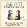 Mr. & Mrs. Panda Personalisiertes Cocktail Glas Pinguin Pärchen -